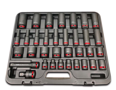 SOCKET SET IMPACT 1/2DR  6PT 34PC SAE - SP20327