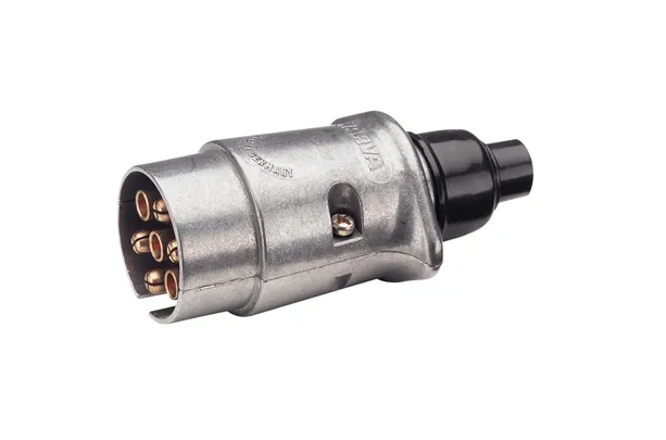 7 PIN TRAILER PLUG - METAL MALE (25) - 82161/25