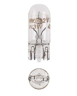 24V 3W W2.1 X 9.5D W3W WEDGE GLOBES (BOX OF 10) - 47505
