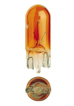 12V 5W W2.1 X 9.5D WY5W AMBER WEDGE GLOBES (2) - 47510BL