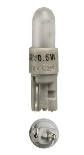 12V 1.2W KW2 X 4.6D WHITE BASE DASH PANEL GLOBES - 47702