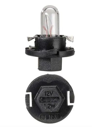 12V 1.2W BX8.4D BLACK BASE DASH PANEL GLOBES - 47744