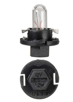 12V 1.2W BX8.4D BLACK BASE DASH PANEL GLOBES - 47744