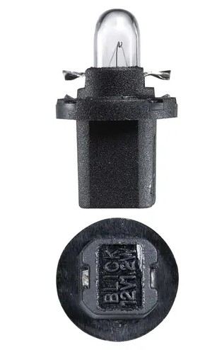 12V 1.2W B8.5D (BAX 10D) BLK BASE DASH PANEL GLOBE - 47762
