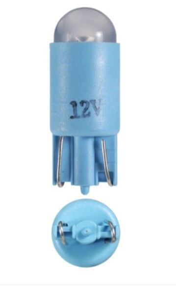 12V T-10MM GREEN LED WEDGE KW2.1 X 9.5D (10) - 47868