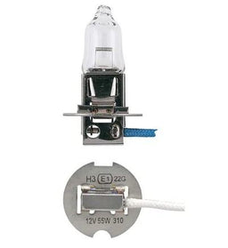 12V H3 55W PK22S HALOGEN HEADLIGHT GLOBES (1) - 48321BL