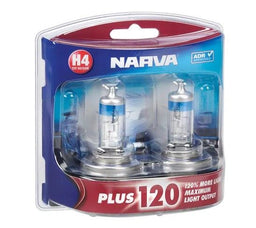 12V H4 60/55W PLUS 120 HALOGEN HEADLIGHT GLOBES(2) - 48362BL2