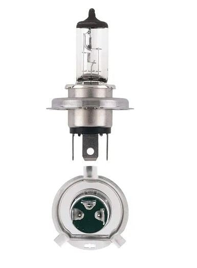 12V H4 60/55W LONG LIFE P43T HALOGEN HL GLOBES (1) - 48889