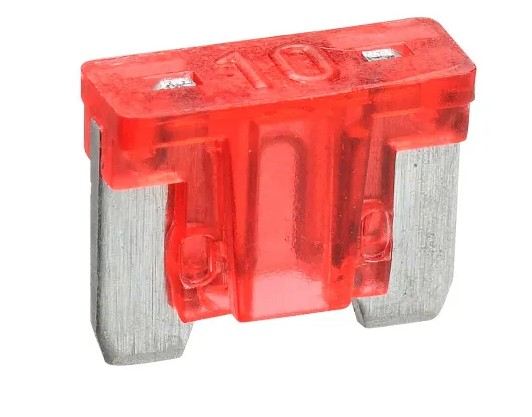 10 AMP RED MICRO BLADE FUSE (BLISTER PACK OF 5) - 52510BL