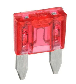 10 AMP RED MINI BLADE FUSE (BLISTER PACK OF 5) - 52710BL