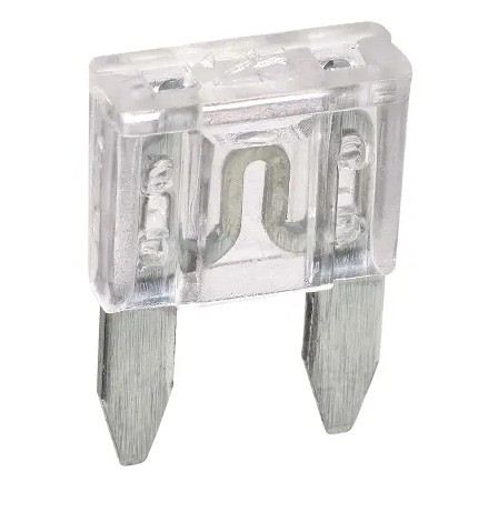 25 AMP WHITE MINI BLADE FUSE (BLISTER PACK OF 5) - 52725BL