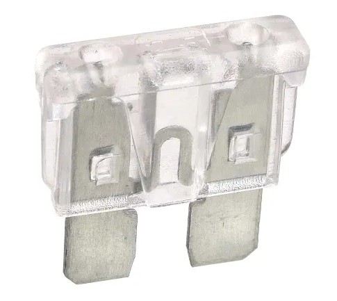 25 AMP WHITE STANDARD ATS BLADE FUSE (PACK OF 5) - 52825BL