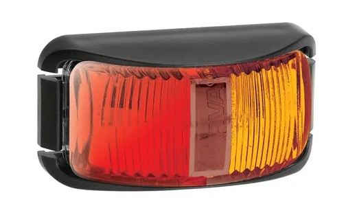 SIDE MARKER 9-33V MDL16 LED RED / AMBER .5CB - 91602BL