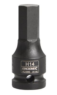 HEX IMPACT SOCKET 14MM X 60MM 1/2" DRIVE - K2380