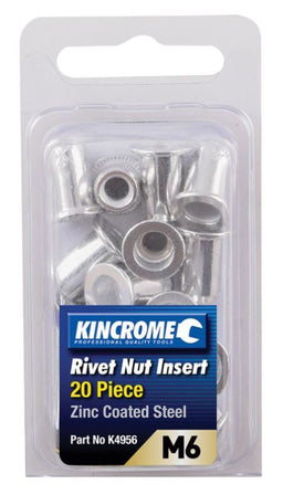 RIVNUT ZINC STEEL M6 20 PIECE - K4956