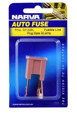30 AMP PINK MALE PLUG IN FUSIBLE LINK (PACK OF 1) - 53130BL