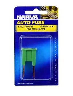 40 AMP GREEN MALE PLUG IN FUSIBLE LINK (PACK OF 1) - 53140BL