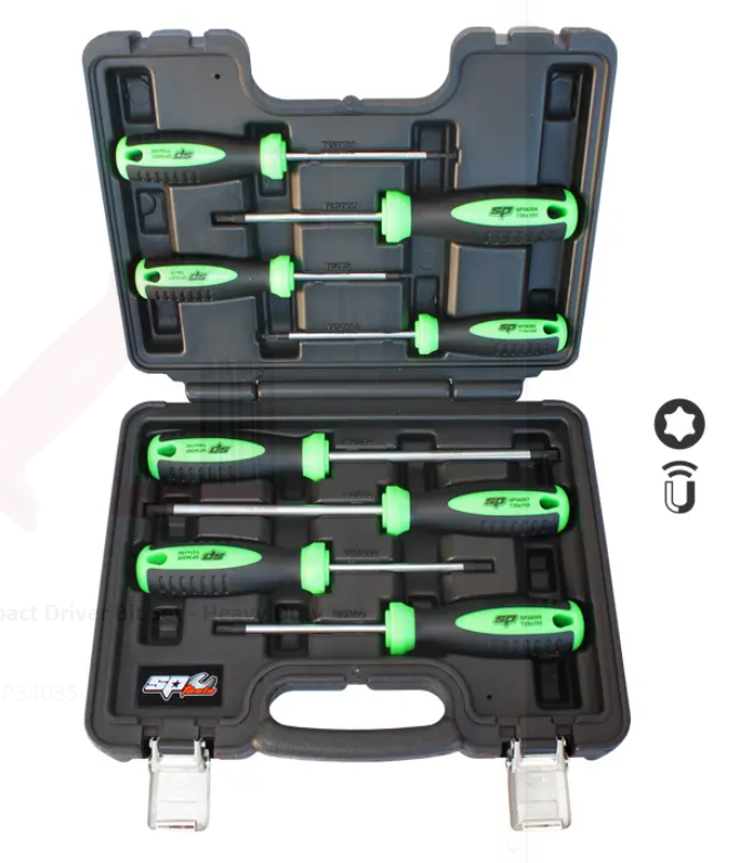 SCREWDRIVER SET - TORX TAMPER PROOF - 8PC SET - SP34050