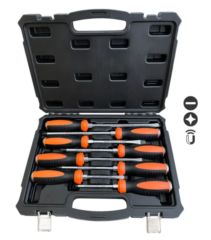 SCREWDRIVER SET - SLOTTED/PHILLIPS GO-THRU HEX BOL - SP34020