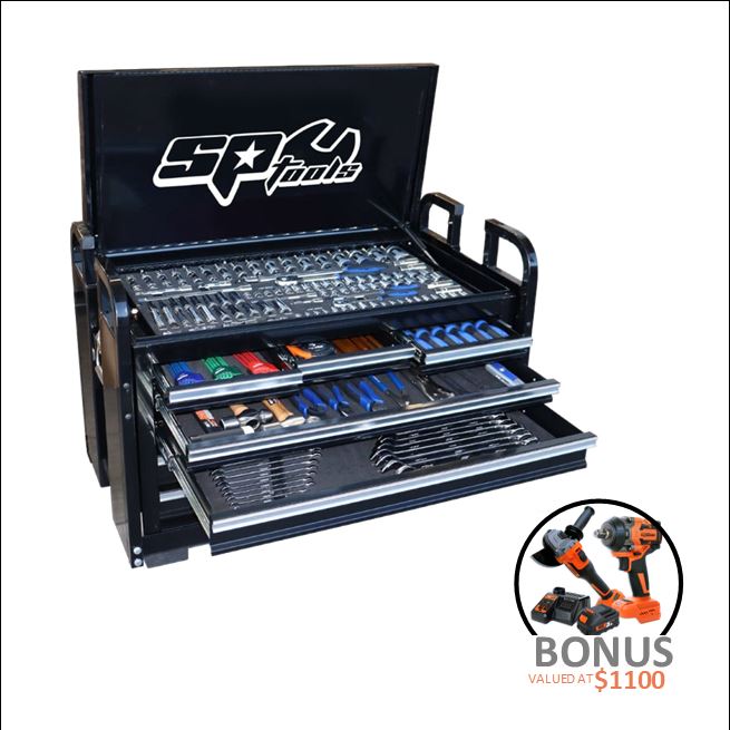 TOOLKIT 250PC METRIC/SAE - BLACK 7 DRAWER - SP50118X