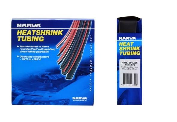 19MM BLACK HEATSHRINK TUBING DISPENSER (5M) - 56622/5