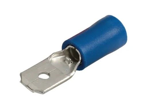 6.3 X 0.8MM MALE BLADE TERMINAL BLUE (100 PACK) - 56122