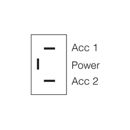 ON/OFF/ON METAL TOGGLE SWITCH WITH ON/OFF/ON TAB - 60061BL