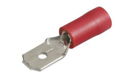 6.3 X 0.8MM FLARED MALE BLADE TERMINAL RED (100) - 56120