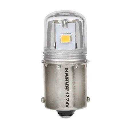 12/24V BA15S R5W LED GLOBES(2) - 18260BL