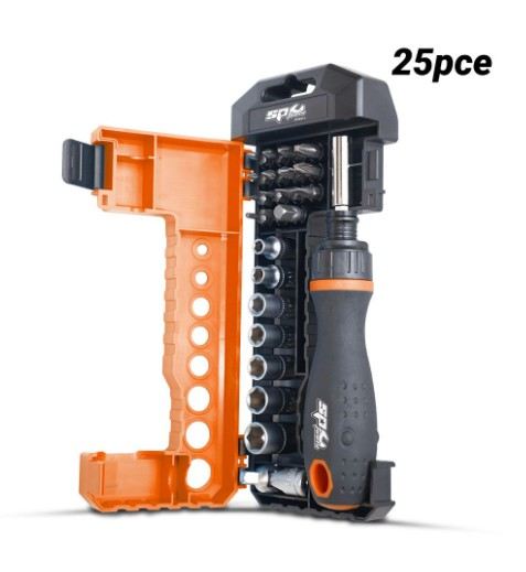 25PC RATCHET SOCKET & BIT SET - SP39611