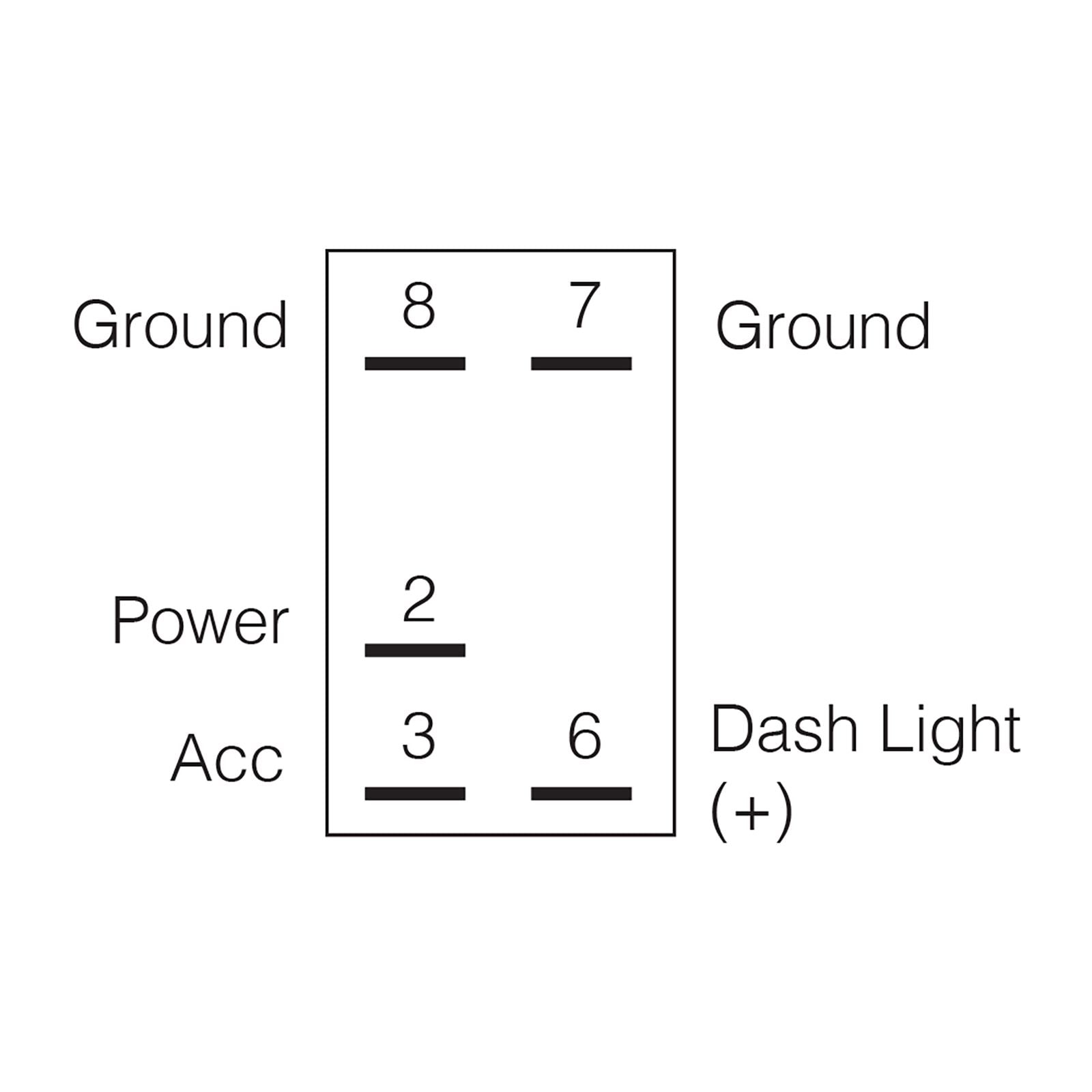 12/24V OFF/ON LED ILLUMIN SEALD ROCKER SWITCH BLUE - 63159BL