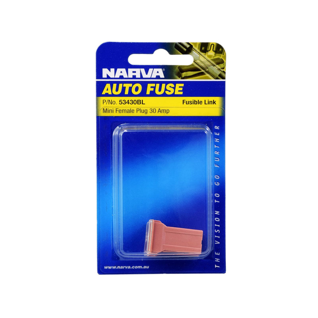 30 AMP PINK MINI FEMALE FUSIBLE LINK - PLUG IN (1) - 53430BL