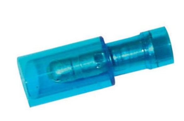 4.0MM MALE BULLET TERMINAL BLUE (100) - 56149