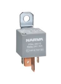 24V 30A NORMALLY OPEN 4 PIN RELAY W RESISTOR (1) - 68016BL