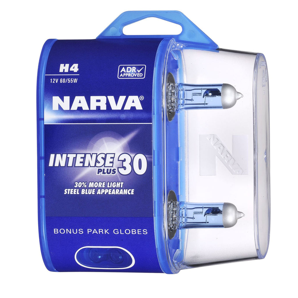 H4 12V 60/55W INTENSE PLUS 30 HALOGEN GLOBES (BL2) - 48472BL2