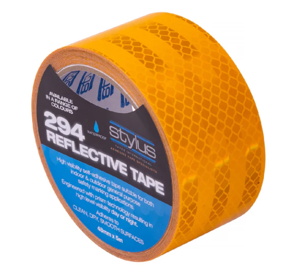 REFLECTIVE TAPE YELLOW 48MM X 5M [294] RETAIL PACK - 4877