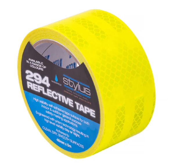 REFLECTIVE TAPE FLURO YELLOW  48MM X 5M [294] - 4883