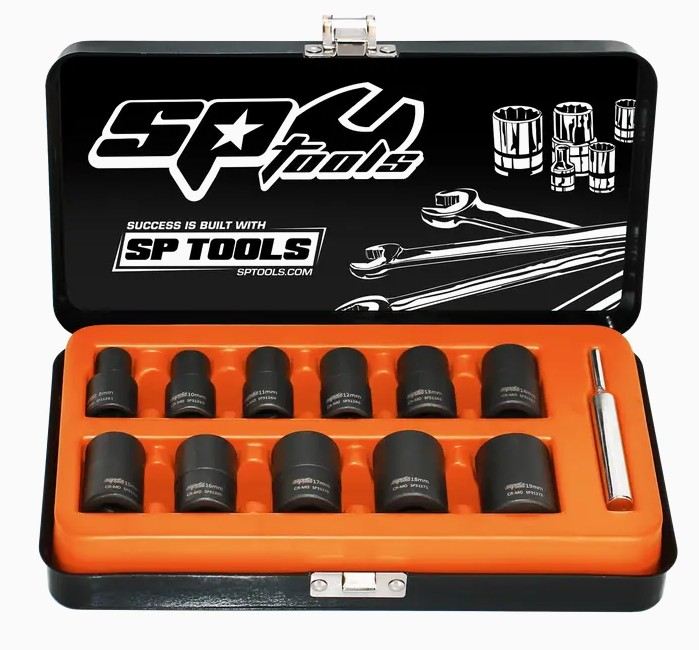 SOCKET SET IMPACT TWIST 3/8DR 12PC METRIC - SP31260