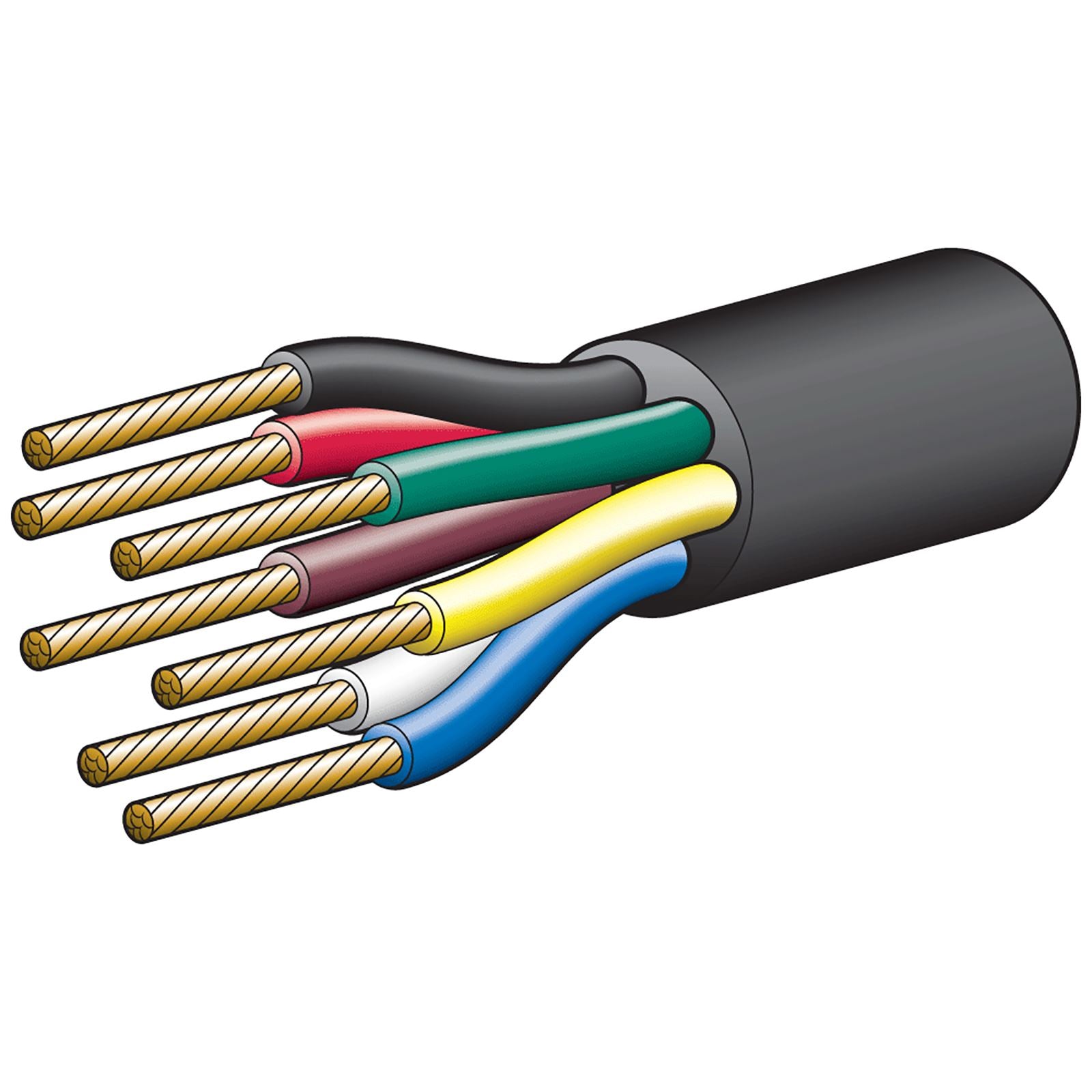 5A 2.5MM 7 CORE TRAILER CABLE (100M) - 5872-100TC