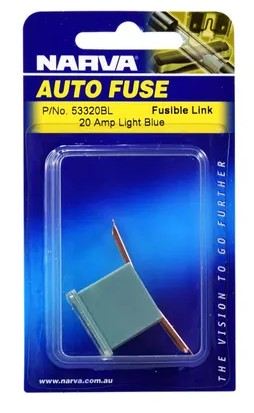 20 AMP BLUE FUSIBLE LINK - SHORT TAB (PACK OF 1) - 53320BL