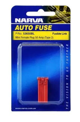 50 AMP RED MINI FEMALE FUSIBLE LINKS - PLUG IN (1) - 53650BL