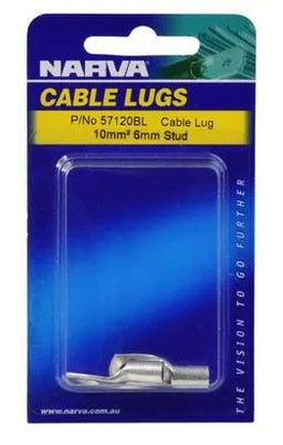 10MM2 6MM STUD FLARED ENTRY CABLE LUG (PACK OF 2) - 57120BL