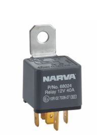 12V 30A NORMALLY OPEN 5 PIN RELAY (PACK OF 1) - 68024BL
