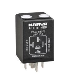 24V 10A 5 PIN TIMER ADJUSTABLE RELAY (PACK OF 1) - 68078BL