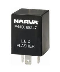 12 VOLT 3 PIN LED FLASHER - 68247BL