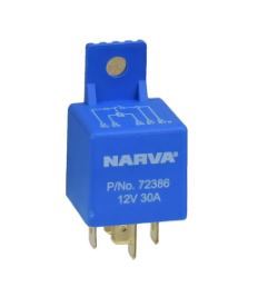 12V 30A 5 PIN MINI RELAY WITH RESISTOR (PACK OF 1) - 72386BL