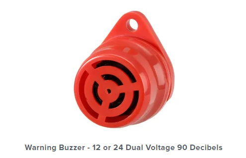 WARNING BUZZER - 12 OR 24 DUAL VOLTAGE 90 DECIBELS - 72550BL