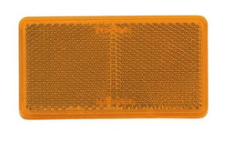 AMBER RETRO REFLECTOR WITH SELF ADHESIV 105X55 BL2 - 84061BL