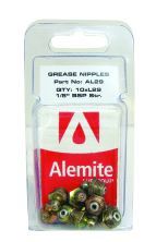 GREASE NIPPLES DISPLAY PACK OF 10, 1/4" BSP STR - AL48