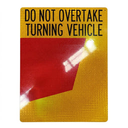 REAR MARKER PLATE METAL 300 X 400MM - DNOTV LEFT - RM3040L